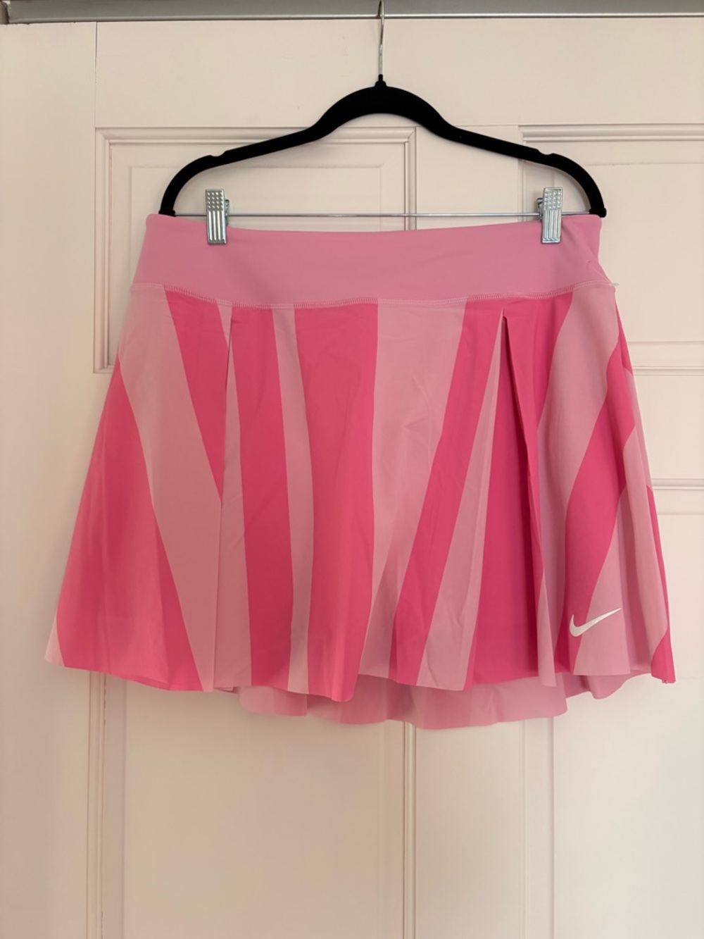 Nike Two-Tone Pink Striped Tennis Skirt